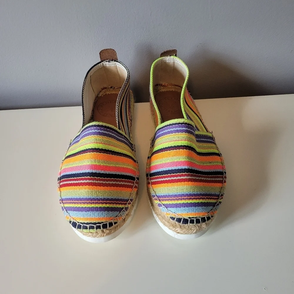 Penelope Chilvers Anthropologie Rainbow Espadrilles, VGUC, Size 37 - Picture 2 of 9